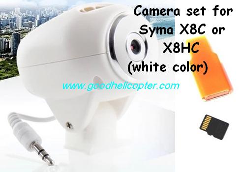 SYMA-X8-X8C-X8W-X8G Quad Copter parts X8C and X8HC Camera set + TF card + card reader (white color)